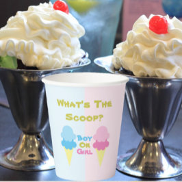 Ice Cream Gender onthullen Papieren Bekers