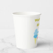 Ice Cream Gender onthullen Papieren Bekers (Rechts)