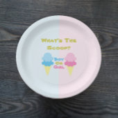 Ice Cream Gender onthullen Papieren Bordje