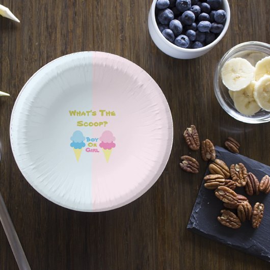 Ice Cream Gender onthullen Papieren Kommen