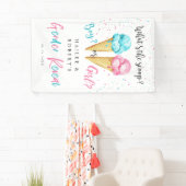 Ice Cream Gender onthullen Party Welcome Banner (Insitu)