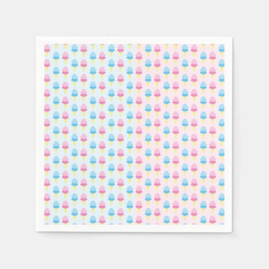 Ice Cream Gender onthullen Servet (Voorkant)