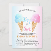 Ice Cream Gender onthullen wat de Scoop Party is Kaart (Voorkant)