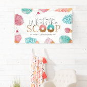 Ice Cream Gender onthullen wat de Scoop Party is Spandoek (Insitu)