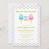 Ice Cream Gender onthulling Uitnodiging (Voorkant)