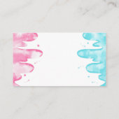 Ice Cream Gender onthult luidere Raffle Ticket Informatiekaartje (Achterkant)