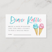 Ice Cream Gender onthult luidere Raffle Ticket Informatiekaartje (Voorkant)
