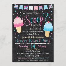 Ice Cream Gender Reclame Party Invision