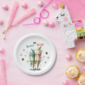 Ice Cream Gender Reclame Party Invision Papieren Bordje (Feest)