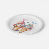 Ice Cream Gender Reclame Party Invision Papieren Bordje (Gekanteld)