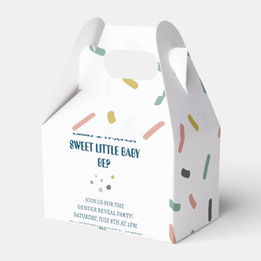 Ice Cream Gender Release Party Bedankdoosjes (Achterkant)