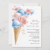 Ice Cream Gender Release Party Kaart (Voorkant)