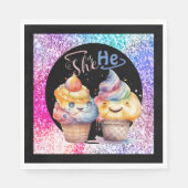 Ice Cream Gender Release Party Servet (Voorkant)