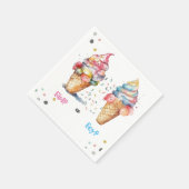 Ice Cream Gender Release Party Servet (Hoek)