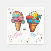Ice Cream Gender Release Party Servet (Voorkant)