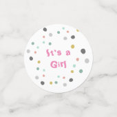 Ice Cream Geslacht onthullen haar een meisje Confetti (Kleine voorkant)