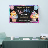 Ice Cream Geslacht onthullen Party Welkom Spandoek (Beurs)