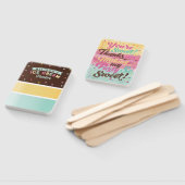 Ice Cream gestreepte ijsje trakteren Verjaardagsfe Handwaaier (Niet-gemonteerd)