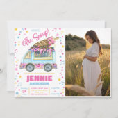 Ice Cream Girl Baby shower Party Kaart (Voorkant)