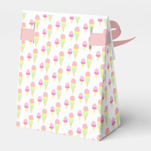 Ice Cream Girl Birthday Bedankdoosjes (Achterkant)