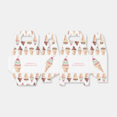 Ice Cream Girl BirthdayFavor box Bedankdoosjes (Uitgevouwen)