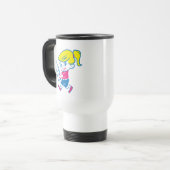 Ice Cream Girl Coffee Travel Mug Reisbeker (Voorkant links)