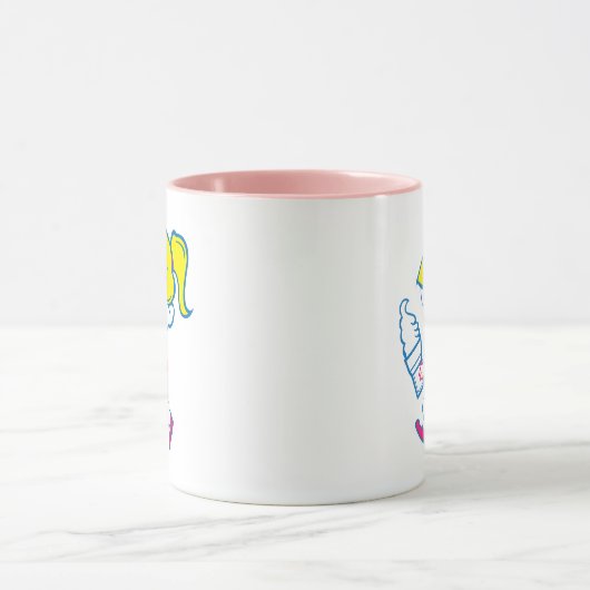 Ice Cream Girl Mok in het roze (Midden)