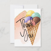 Ice Cream | Glitter - Bedankt kaarten (Voorkant)