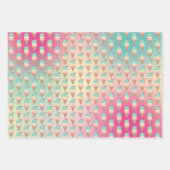 Ice Cream Glitter Sprinkles Verjaardag Inpakpapier Vel (Voorkant)