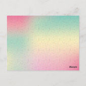 Ice Cream Glitter Sprinkles Verjaardag uitnodiging (Achterkant)