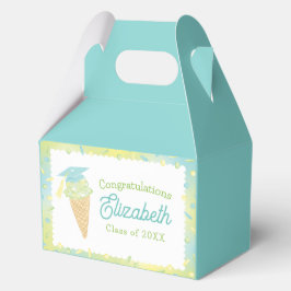 Ice Cream Graduation Party Blue Green Bedankdoosjes