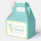 Ice Cream Graduation Party Blue Green Bedankdoosjes (Achterkant)