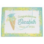 Ice Cream Graduation Party Blue Green Groot Cadeauzakje (Voorkant)