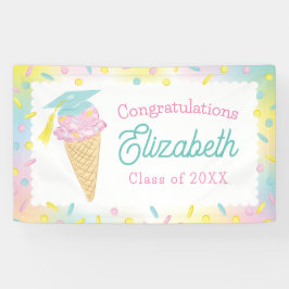 Ice Cream Graduation Party Spandoek