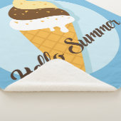 Ice Cream Hallo aangepaste kleurendekens Sherpa Deken (3/4)
