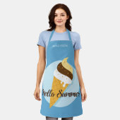 Ice Cream Hallo douanenaam Schort (Gedragen)