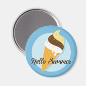 Ice Cream Hallo magneten (Voorkant / Achterkant)