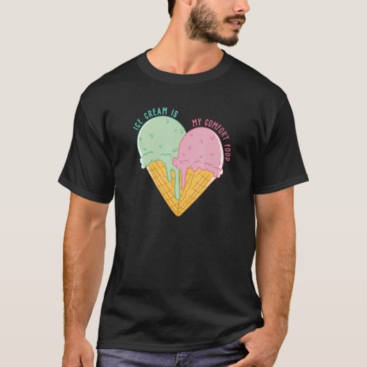 Ice Cream Heart Summer Ice Cream Ice Cream Heart T-shirt (Voorkant)