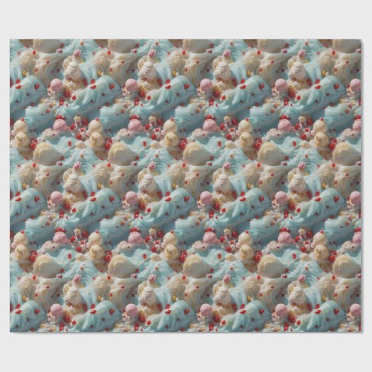Ice-Cream Heaven | Cadeaupapier (Vlak)