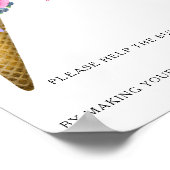 Ice cream - help de drukke bruid Adres Poster (Hoek)