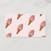 Ice Cream Hier is de Scoop Baby shower Book Game Informatiekaartje (Achterkant)