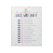 Ice Cream Hij zei dat ze douche spel pack zei Notitieblok (Linkerzijde)