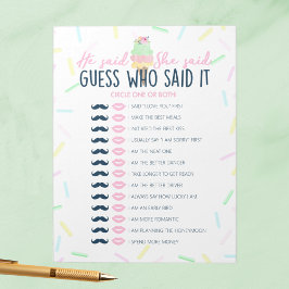 Ice Cream Hij zei dat ze douche spel pack zei Notitieblok