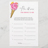 Ice cream - Hoe oud was de bruid om te spelen (Voorkant)