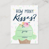 Ice Cream Hoeveel Kisses Bruids Spel Kaarten (Voorkant)