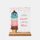 Ice Cream Hoeveel Kussen Vrijgezellenfeest Game Acryl Bord (Voorkant)