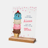 Ice Cream Hoeveel Kussen Vrijgezellenfeest Game Acryl Bord (Hoek)