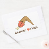 Ice-cream houdt van Yoga Stickers (Envelop)