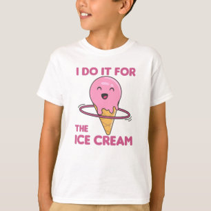 Ice Cream Hullern Hula Sport Hoops Fun Food T-shirt
