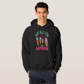 Ice Cream Ice I Love Ice Cream Hoodie (Voorkant volledig)